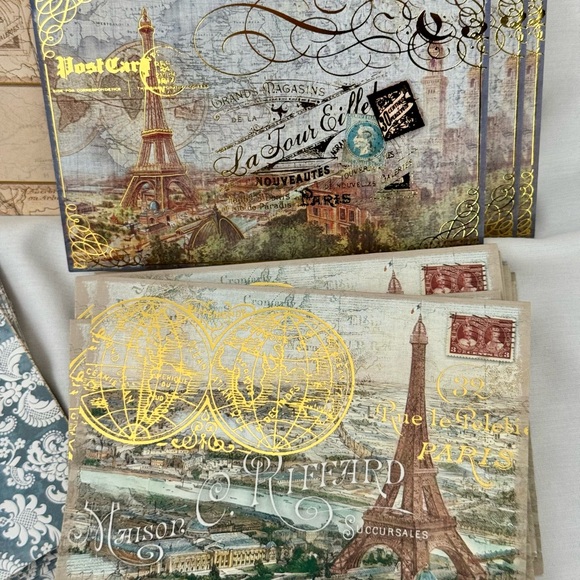 Paris French Notecards Stationery Vintage Inspired - Picture 2 of 7